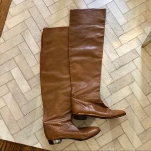 VTG CARAMEL OVER THE KNEE 80’s BOOT (40)